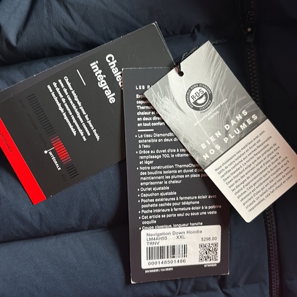 Navigation Down Hoodie - True Navy - Picture 8 of 8